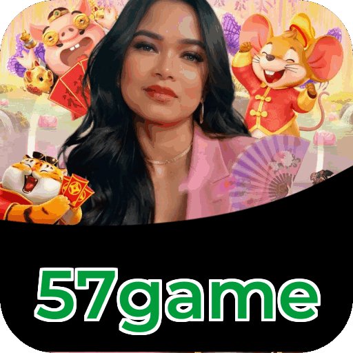 Catálogo slots 57game mostrando top jogos Gates Olympus Sweet Bonanza Fortune Tiger Big Bass volatilidade RTP