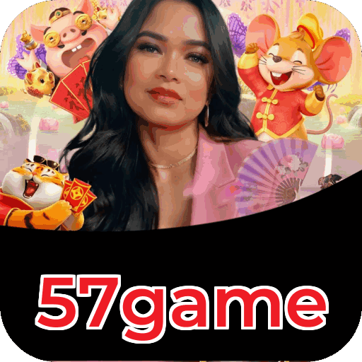 Plataforma 57game mostrando interface moderna, jogos certificados e recursos de segurança licenciados